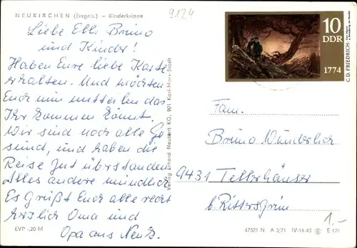 Ak Neukirchen im Erzgebirge, Kinderkrippe