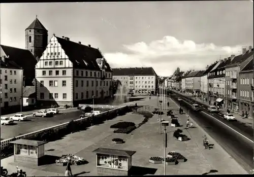 Ak Eilenburg an der Mulde, Rathaus, Markt
