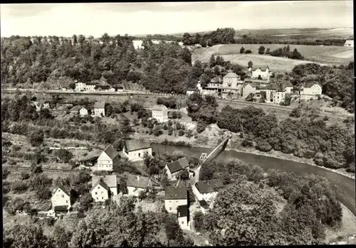 Ak Rochsburg Lunzenau in Sachsen, Ortsansicht mit Mulde