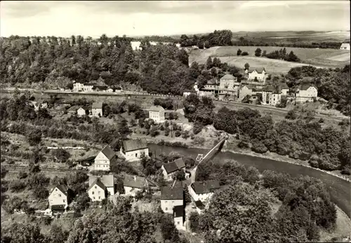 Ak Rochsburg Lunzenau Sachsen, Ortsansicht mit Mulde