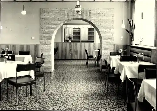 Ak Cranzahl Sehmatal im Erzgebirge, Ferienheim VEB Grubenlampenwerke Zwickau, Speiseraum