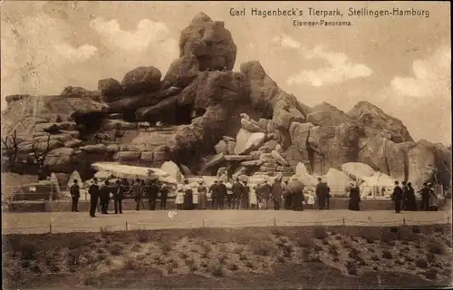 Ak Hamburg Eimsbüttel Stellingen, Carl Hagenbecks Tierpark, Eismeerpanorama