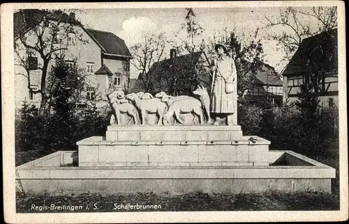 Ak Regis Breitingen Sachsen, Schäferbrunnen