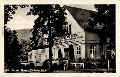 Ak Bad Berka in Thüringen, Volksheilbad der Sozialversicherungsanstalt Thüringen