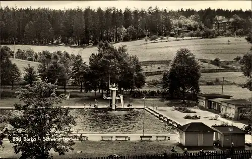 Ak Bad Berka in Thüringen, Schwimmbad