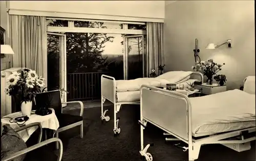 Ak Bad Berka in Thüringen, Klinik, Krankenzimmer