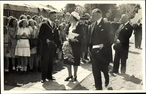 Foto Gouda Südholland, Juliana der Niederlande, Ausstellung 1947