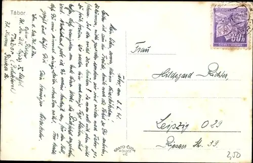 Ak Tábor Südböhmen, Gesamtansicht