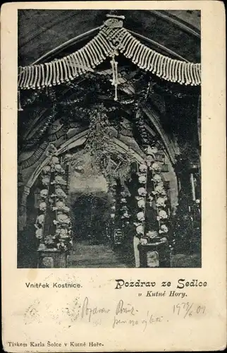 Ak Seldce České Budějovice Budweis Südböhmen, Kircheninneres