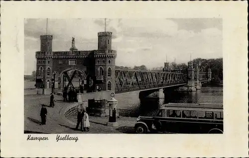 Ak Kampen Overijssel Niederlande, Yselbrug