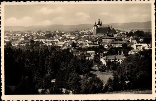Ak Jihlava Iglau Region Hochland, Totalansicht vom Ort