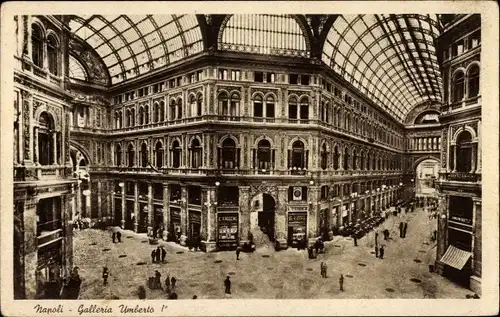 Ak Napoli Campania, Galleria Umberto e Persone, Vendolo