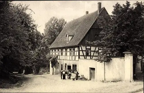 Ak Ehrenberg Kriebstein Mittelsachsen, Schmiede, Hufschmied