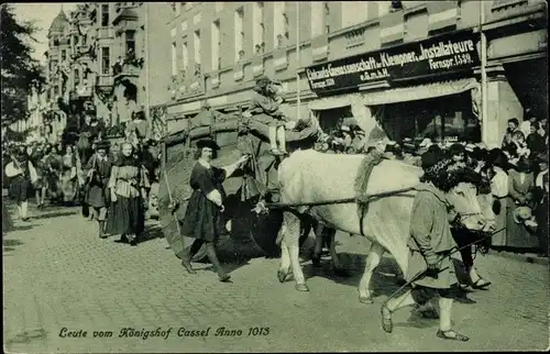 Ak Kassel in Hessen, Leute vom Königshof Kassel anno 1013, historischer Festumzug