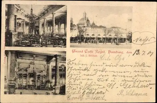 Ak Hamburg Mitte Altstadt, Grand Café Royal