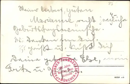 Ak Stralsund in Vorpommern, Schillstraße