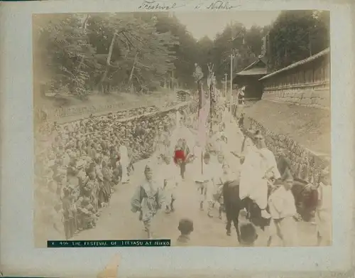 Foto Nikko Präfektur Tochigi Japan, Iyeyasu Festival, koloriert