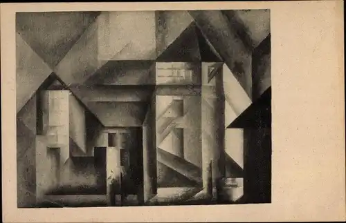 Künstler Ak Feininger, Lyonel, Vollersroda III, Nationalgalerie Berlin