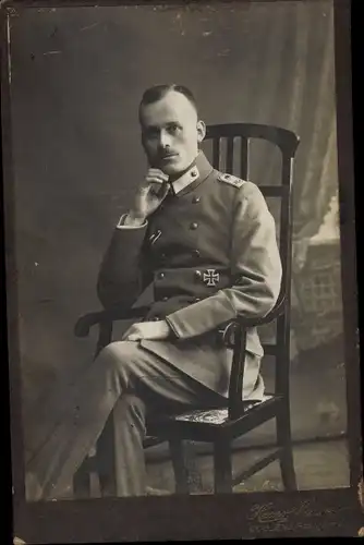 Kabinett Foto Leutnant R. J. Regiment 361 Koblenz