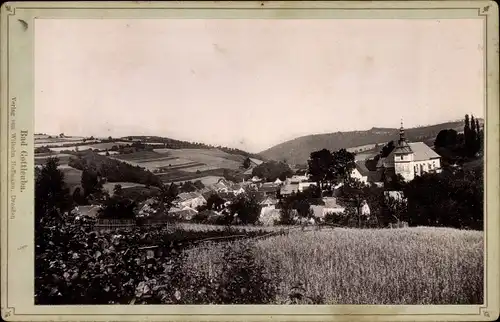 Kabinett Foto Bad Gottleuba Berggießhübel, Panorama vom Ort