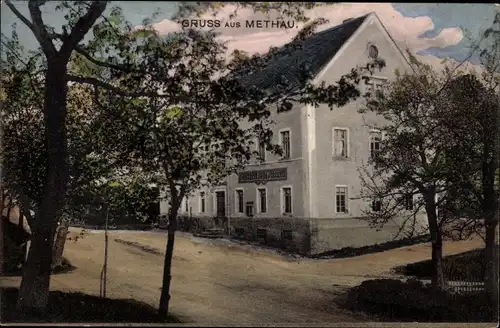 Ak Methau Zettlitz in Sachsen, Gasthof Methau