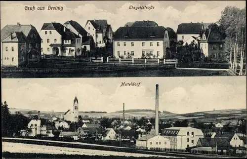 Ak Bretnig Hauswalde im Kreis Bautzen, Ehrgottstraße, Mitteldorf