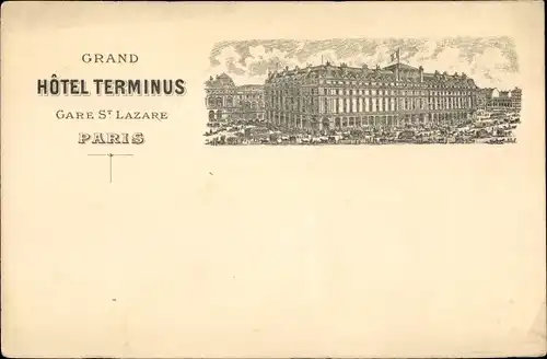 Litho Paris VIII, Grand Hotel Terminus, Gare St. Lazare