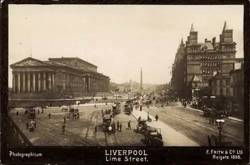 Foto Ak Liverpool Merseyside England, Lime Street