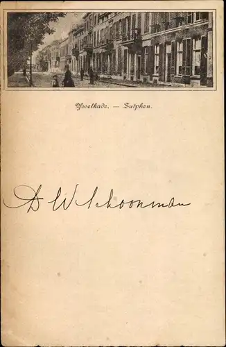 Ak Zutphen Gelderland, Isselkade