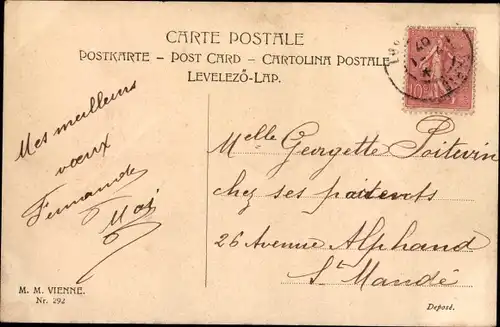 Ak Glückwunsch Neujahr, Junge liest ein Gedicht vor, Mädchen hören zu, Blumen, Blumentopf