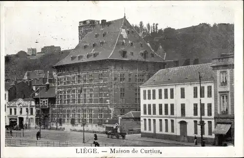 Ak Liège Lüttich Wallonien, Mont de Piété, Maison de Curtius