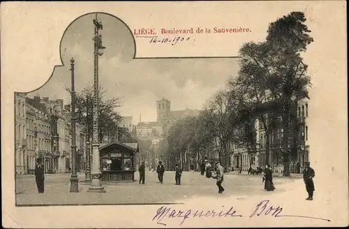 Ak Liège Lüttich Wallonien, Boulevard de la Sauveniere