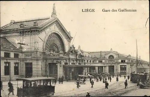Ak Liège Lüttich Wallonien, Gare des Guillemins