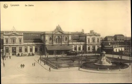 Ak Louvain Leuven Flämisch Brabant, La Gare