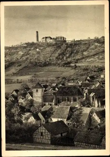 Ak Ziegenhain Jena in Thüringen, Ortsansicht, Blick zum Fuchturm