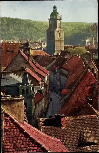 Ak Meißen Sachsen, Blick vom Schlossberg
