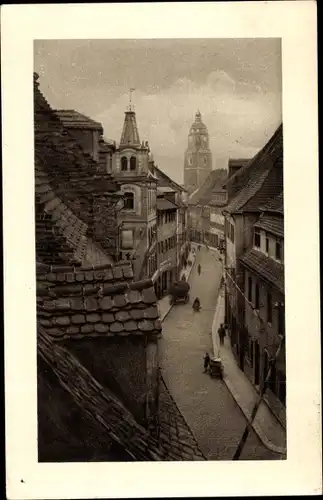 Ak Meißen in Sachsen, Burggasse, Kirche