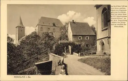 Ak Rochlitz an der Mulde, Rochlitzer Schloss von Osten gesehen