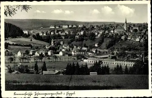 Ak Johanngeorgenstadt im Erzgebirge, Panorama, Kirche