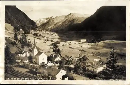 Ak Sankt Jodok am Brenner Tirol, Ort mit Umgebung