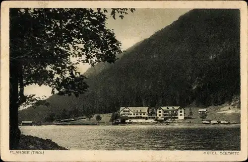 Ak Plansee Tirol, Hotel Seespitz