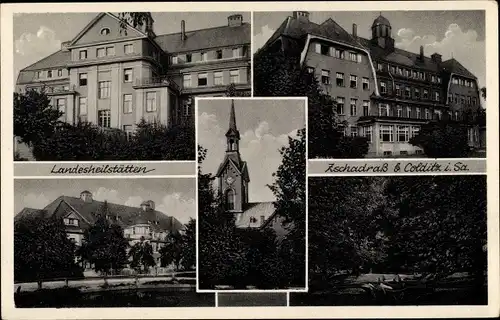Ak Zschadraß Zschadrass Colditz in Sachsen, Landesheilstätten, Kirche