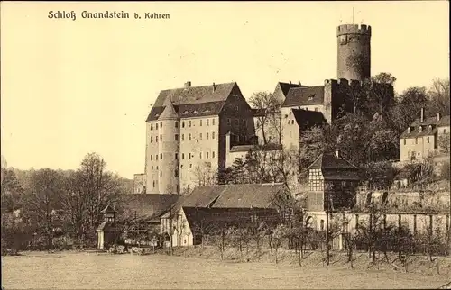 Ak Gnandstein Kohren Sahlis Frohburg in Sachsen,  Schloss