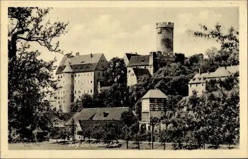 Ak Gnandstein Kohren Sahlis Frohburg in Sachsen, Burg mit Umgebung