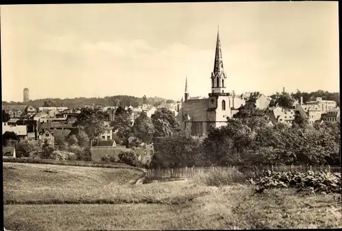 Ak Burgstädt in Sachsen, Teilansicht, Kirche