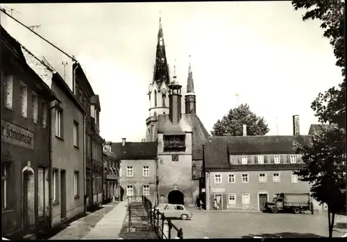 Ak Burgstädt in Sachsen, Ortspartie, Schmiedemeister