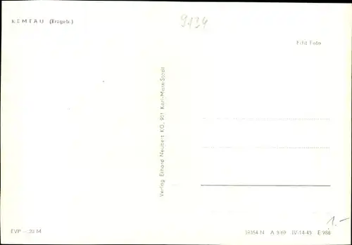 Ak Kemtau Burkhardtsdorf im Erzgebirge, Panorama