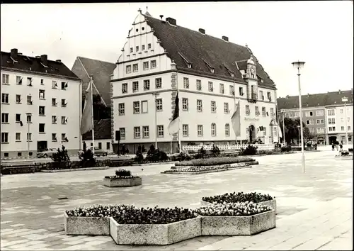 Ak Eilenburg an der Mulde Sachsen, Rathaus und Markt