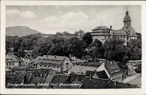 Ak Sondershausen Thüringen, Schloss mit Frauenberg