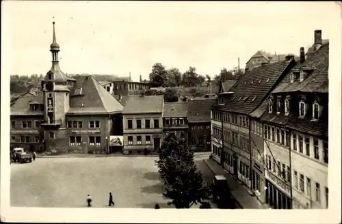 Ak Apolda in Thüringen, Markt mit Rathaus